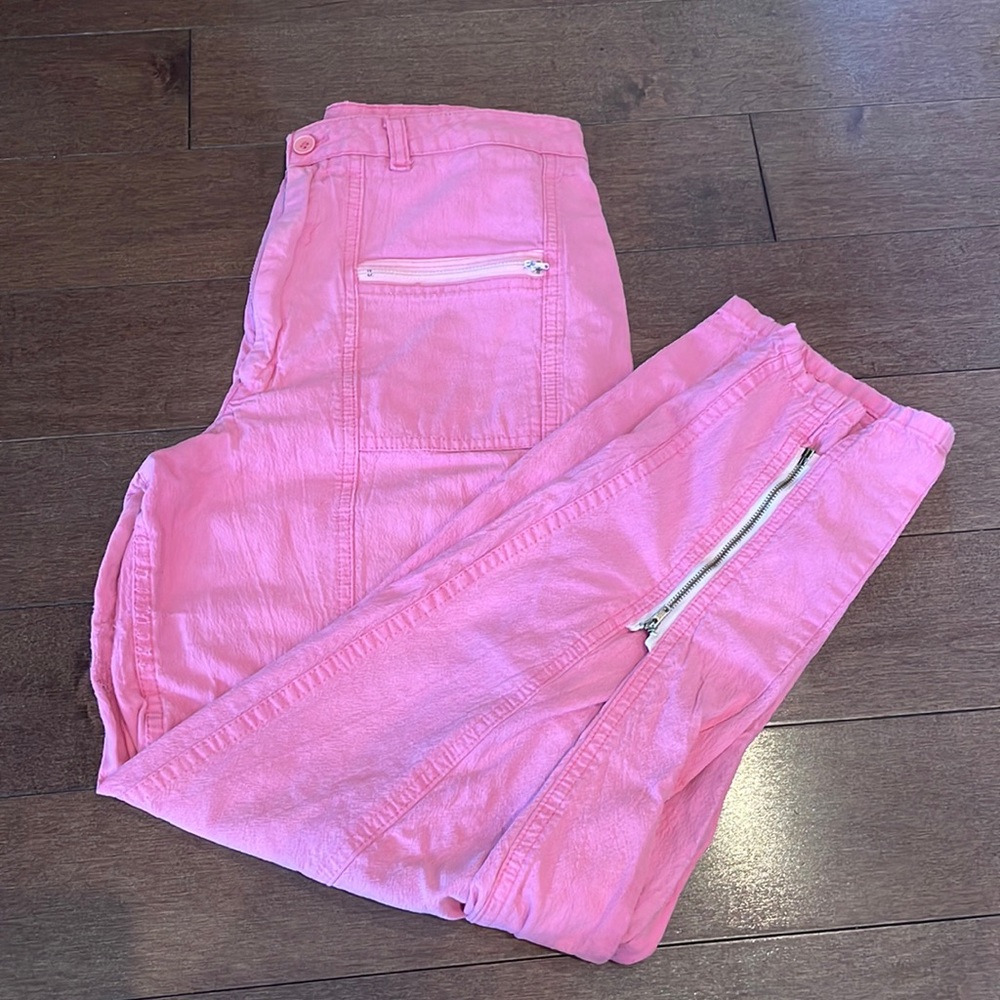 Vintage Pink Zippered pants